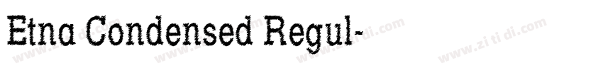 Etna Condensed Regul字体转换